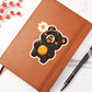 Cute Sun bear sticker 183 - Vegan Leather Journal