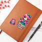 Cute Back to School Sticker 020 - Vegan Leather Journal