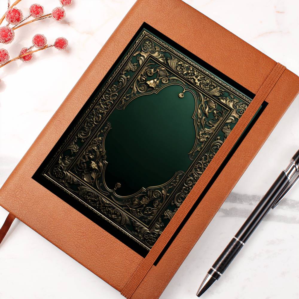 Ornate Gold Cover 127 - Vegan Leather Journal
