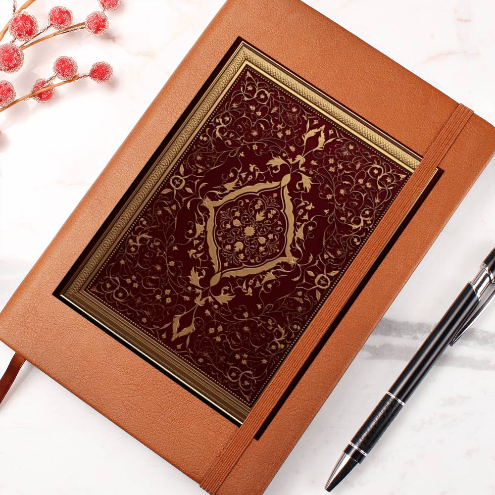 Ornate Gold Cover 087 - Vegan Leather Journal