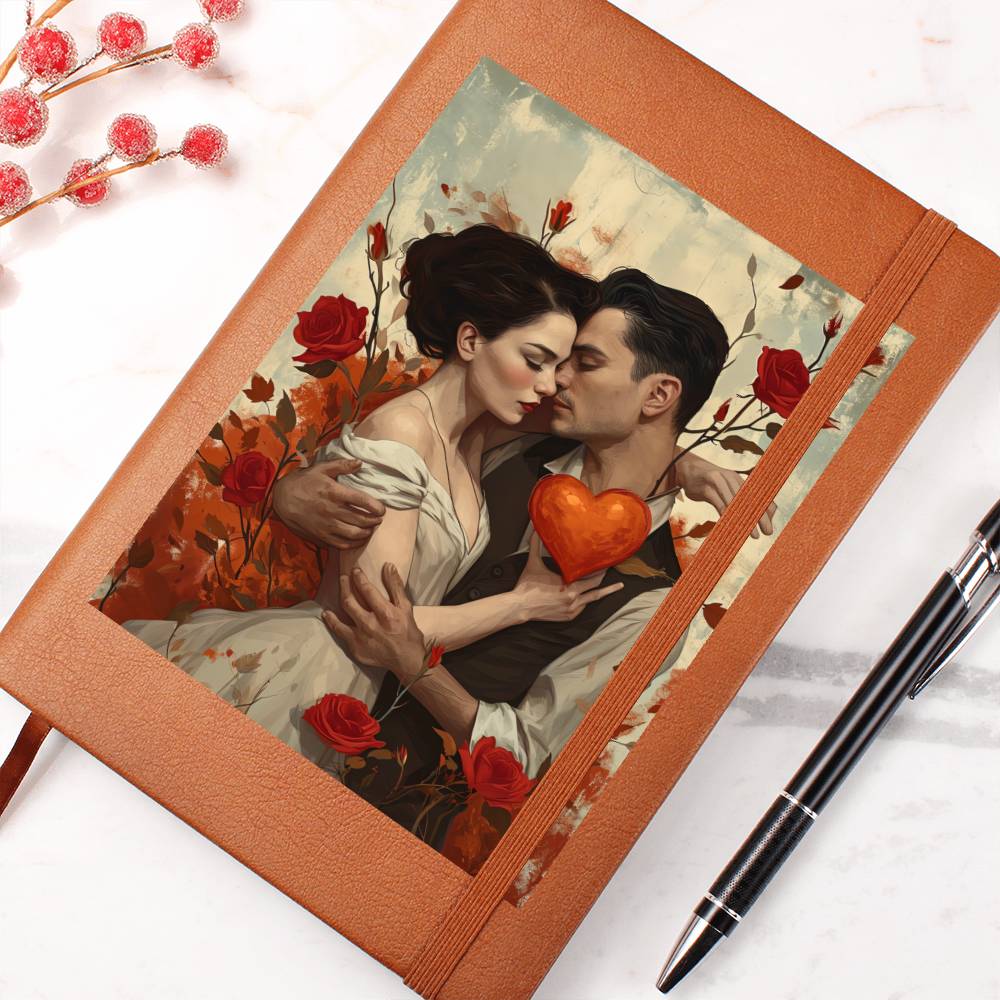 Valentine's Day Art 020 - Vegan Leather Journal