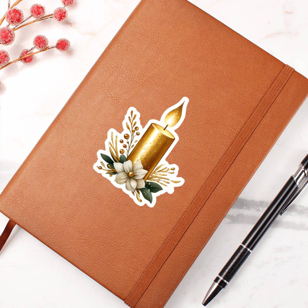 Luxury Wedding Decor Sticker 016 - Vegan Leather Journal