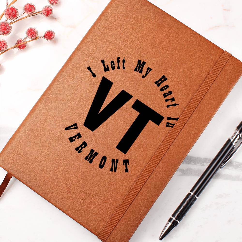 Heart In Vermont v01 - Vegan Leather Journal