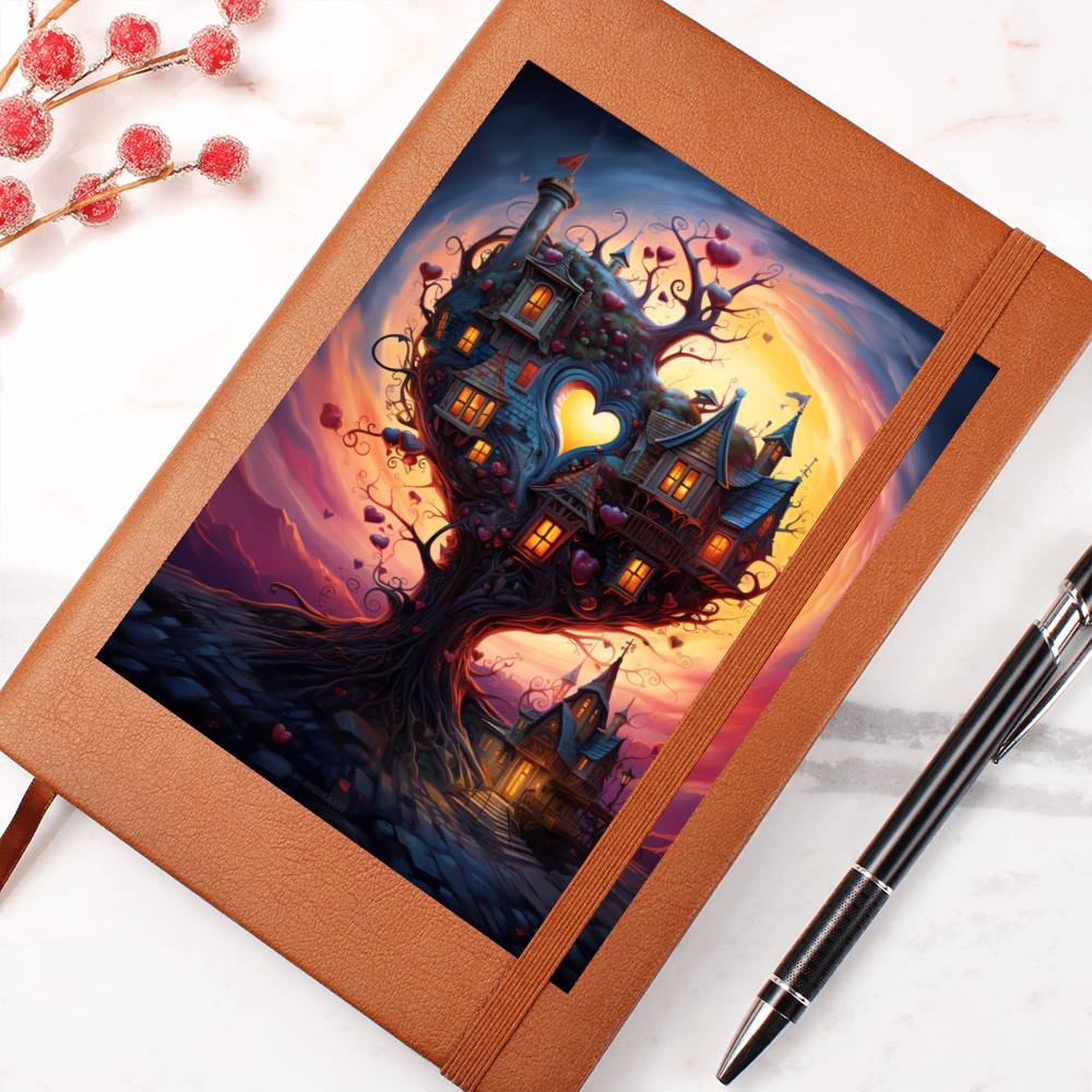 Valentine's Day Art 227 - Vegan Leather Journal