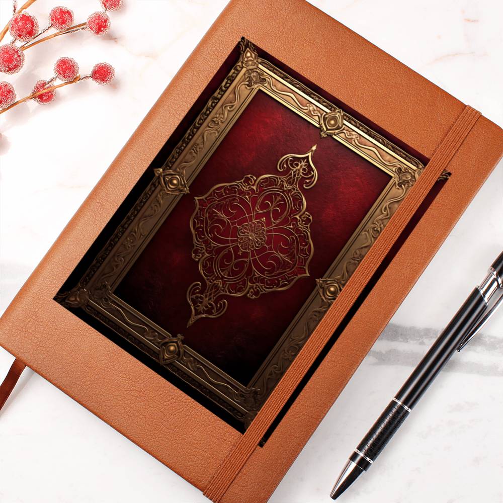 Ornate Gold Cover 037 - Vegan Leather Journal