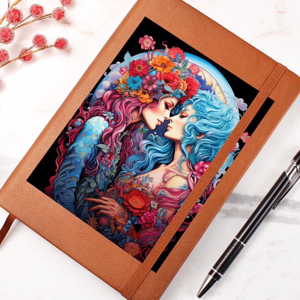 Valentine's Day Art 163 - Vegan Leather Journal