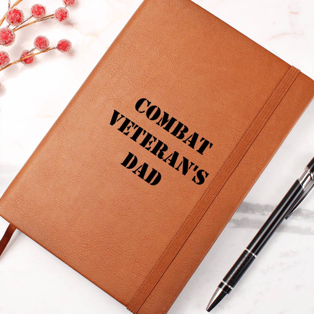 Combat Veteran's Dad - Vegan Leather Journal