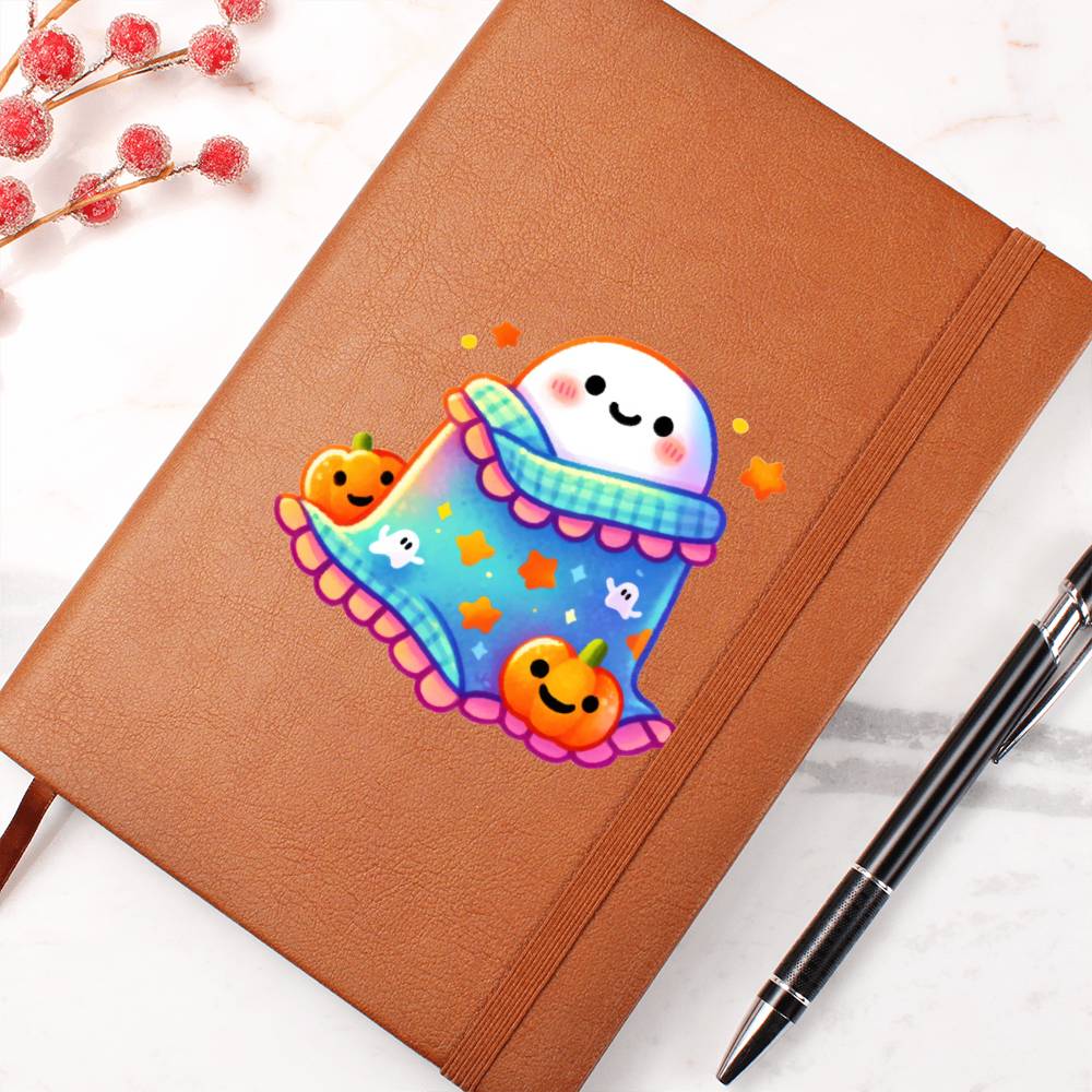 Cute Halloween Sticker 026 - Vegan Leather Journal