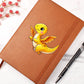 Colorful Baby Dinosaur 037 - Vegan Leather Journal