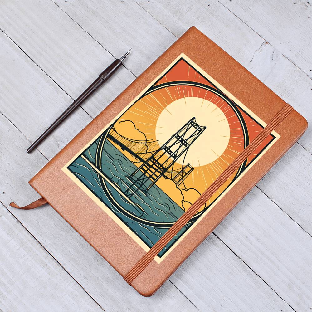 Minimalist BOHO Art 142 - Vegan Leather Journal