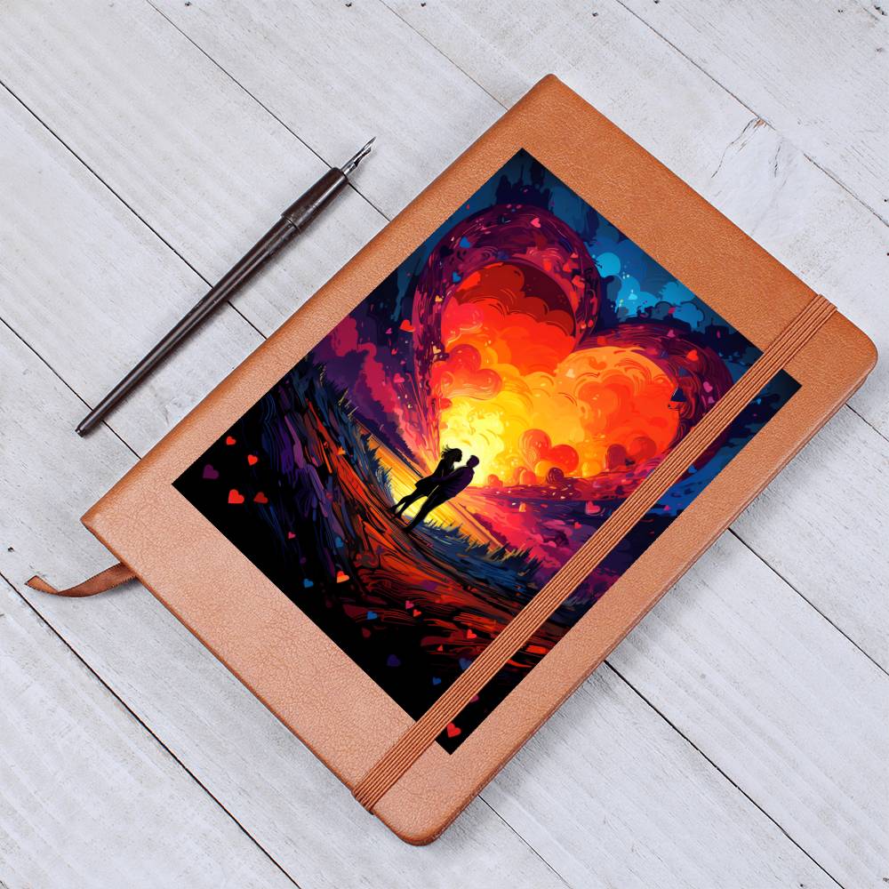 Valentine's Day Art 397 - Vegan Leather Journal