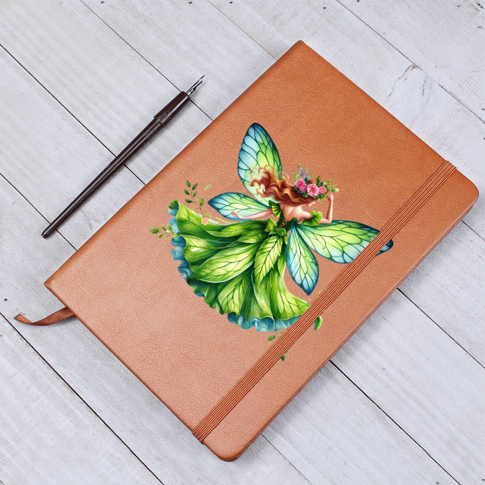 Magical Nature Forest Fairy 12 - Vegan Leather Journal