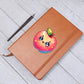 Cute Back to School Sticker 107 - Vegan Leather Journal