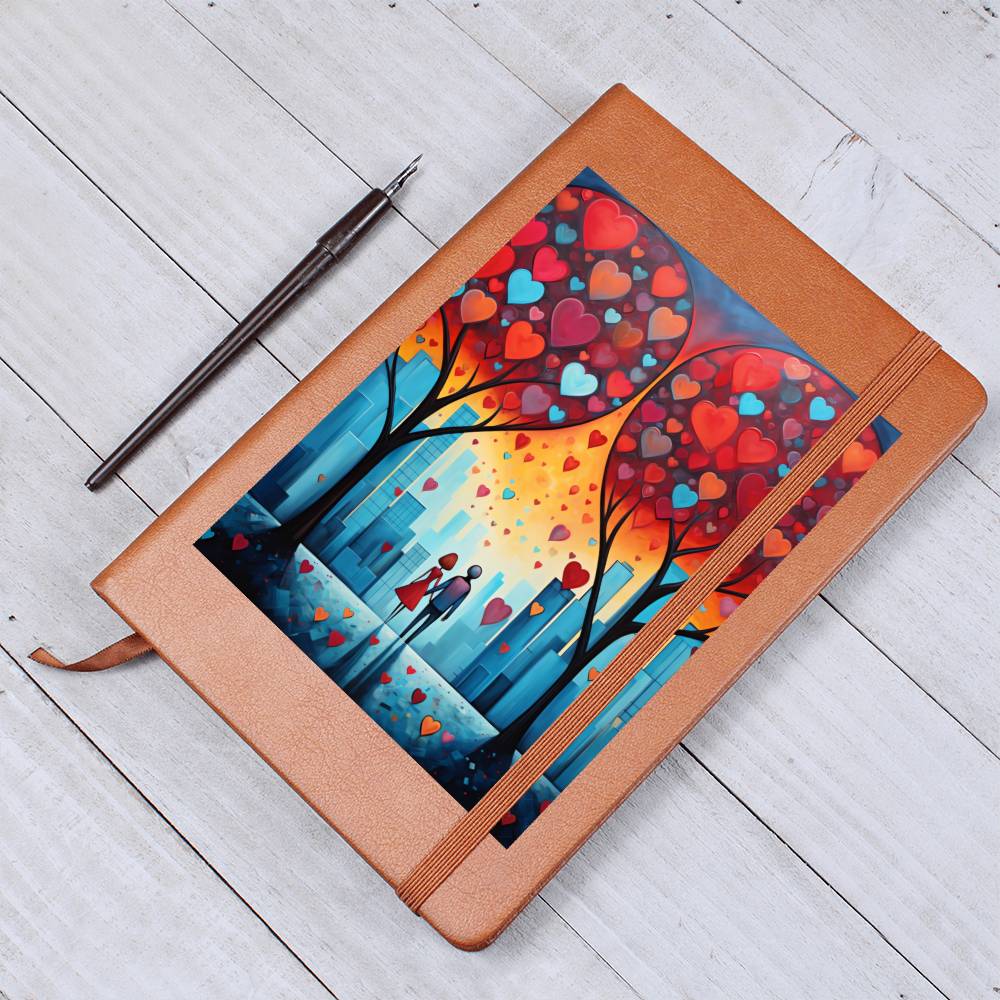 Valentine's Day Art 250 - Vegan Leather Journal