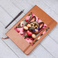 Valentine's Day Dog And Zipper 017 - Vegan Leather Journal