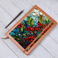 Christmas Stained Glass Design 033 - Vegan Leather Journal
