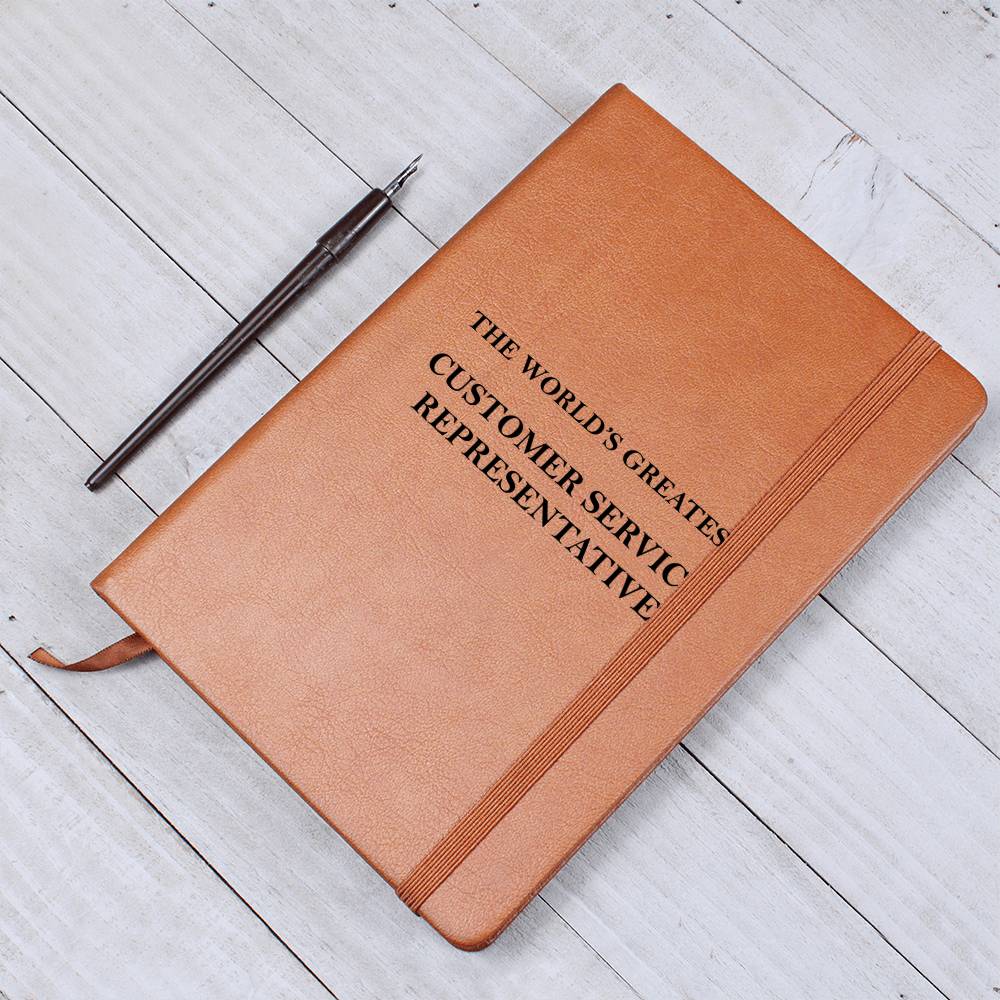 World's Greatest Customer Service Representative - Vegan Leather Journal