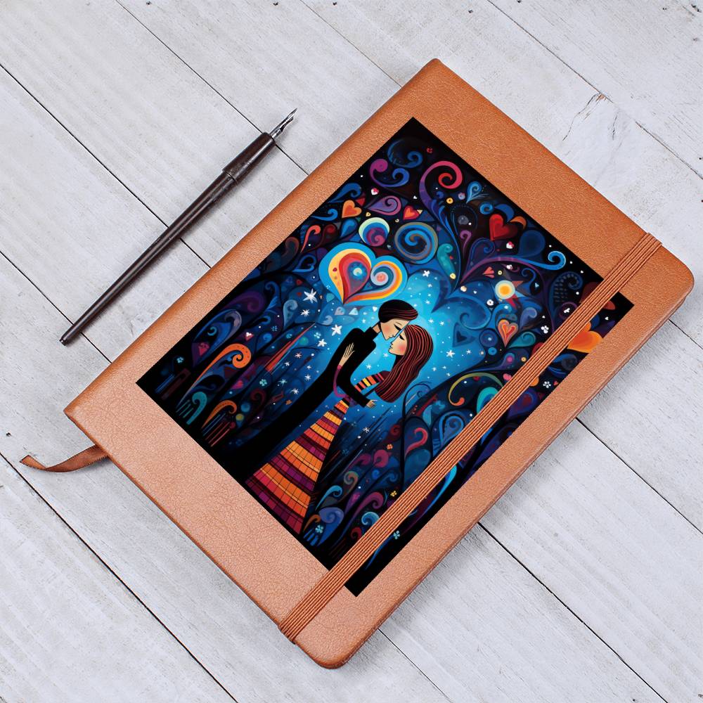 Valentine's Day Art 190 - Vegan Leather Journal