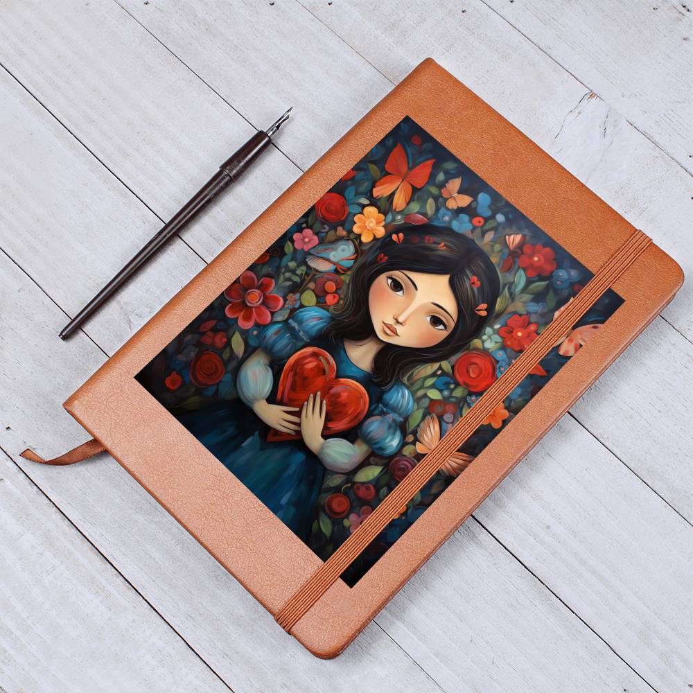 Valentine's Day Art 335 - Vegan Leather Journal