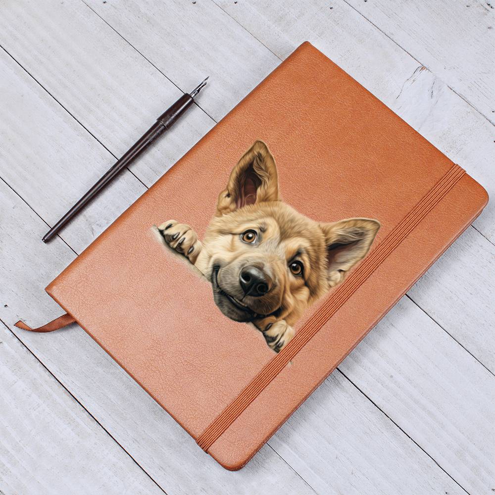 Chinook Peeking - Vegan Leather Journal