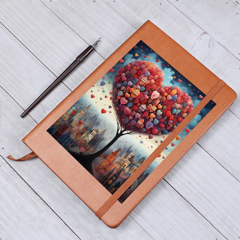 Valentine's Day Art 090 - Vegan Leather Journal