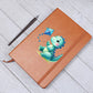Colorful Baby Dinosaur 033 - Vegan Leather Journal