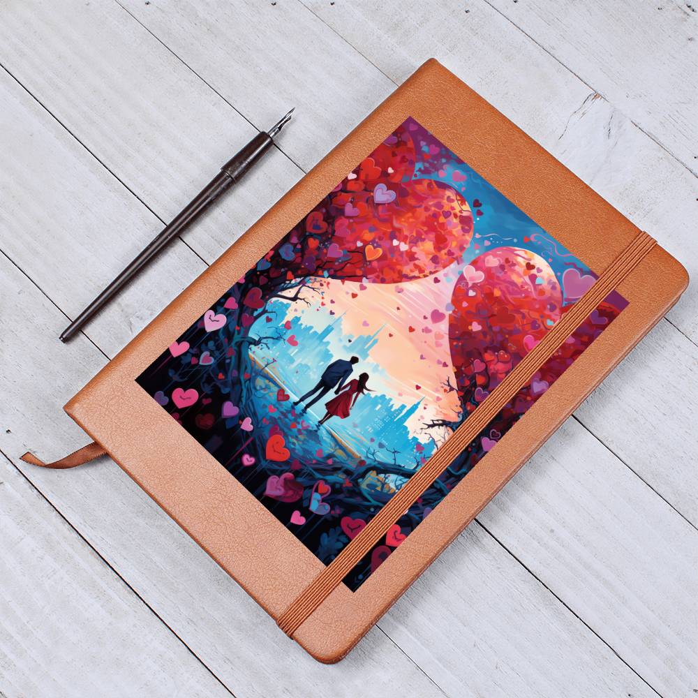 Valentine's Day Art 109 - Vegan Leather Journal