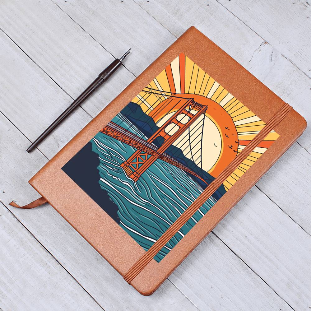Minimalist BOHO Art 081 - Vegan Leather Journal