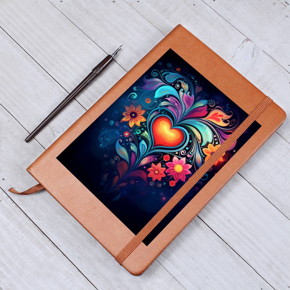 Valentine's Day Art 302 - Vegan Leather Journal