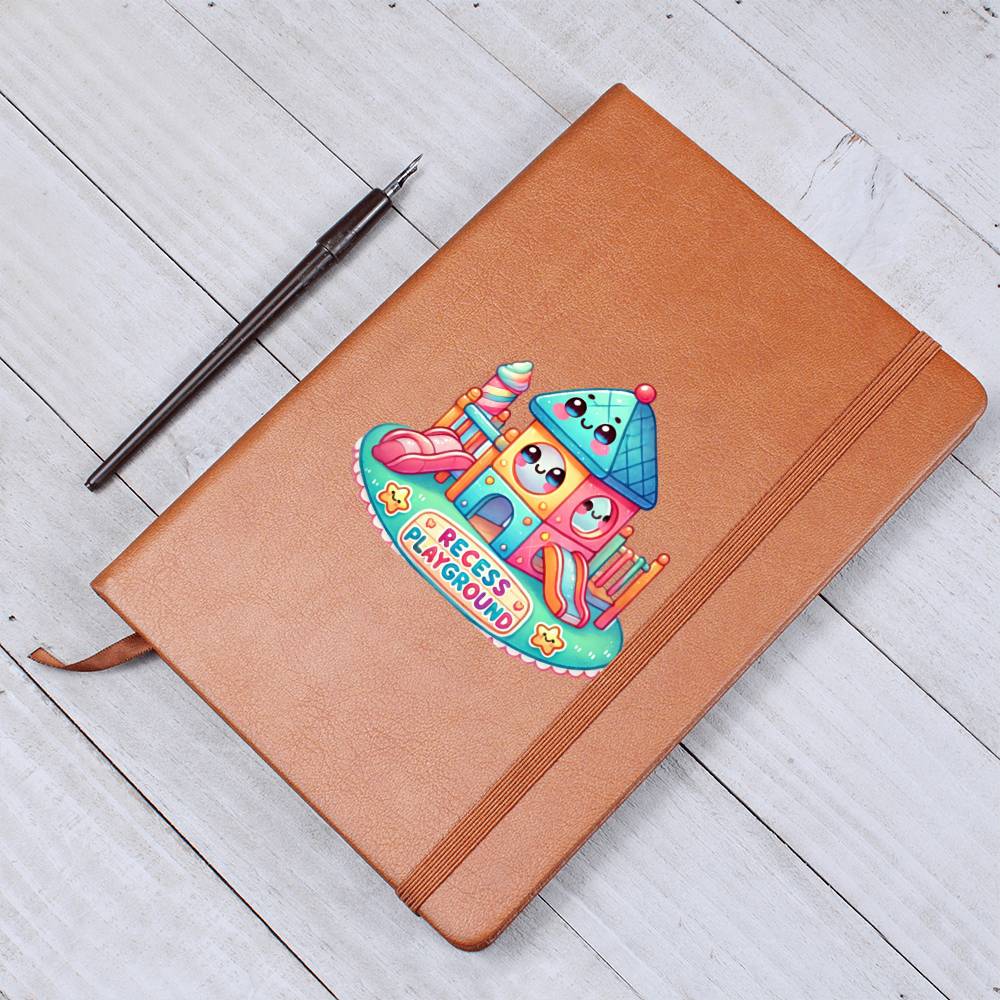 Cute Back to School Sticker 054 - Vegan Leather Journal