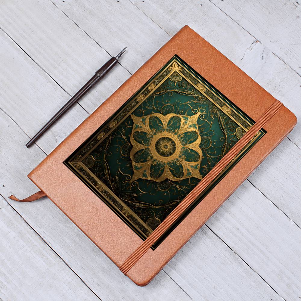 Ornate Gold Cover 107 - Vegan Leather Journal