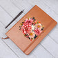 Floral Flower Wreath 142 - Vegan Leather Journal