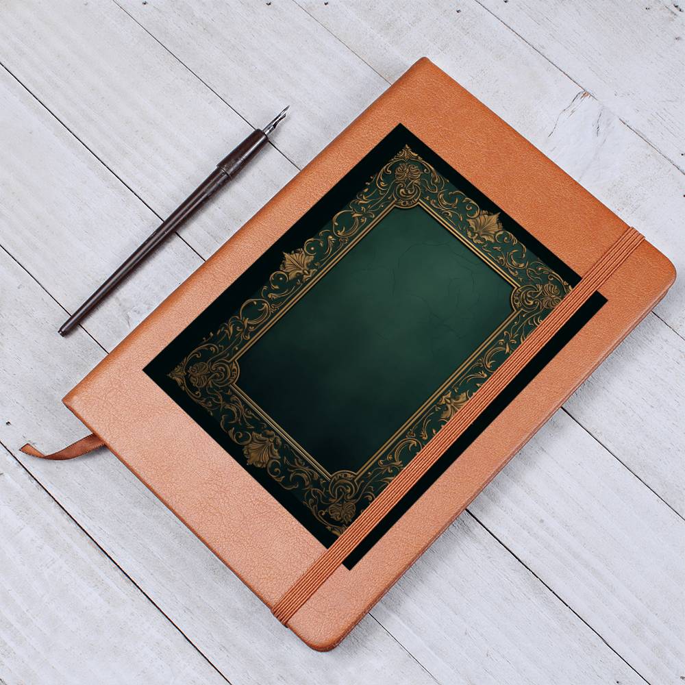 Ornate Gold Cover 048 - Vegan Leather Journal