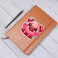 Cute Pig sticker 125 - Vegan Leather Journal