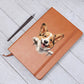 Pembroke Welsh Corgi  Peeking - Vegan Leather Journal