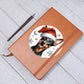 Christmas Dog - German Pinscher - Vegan Leather Journal
