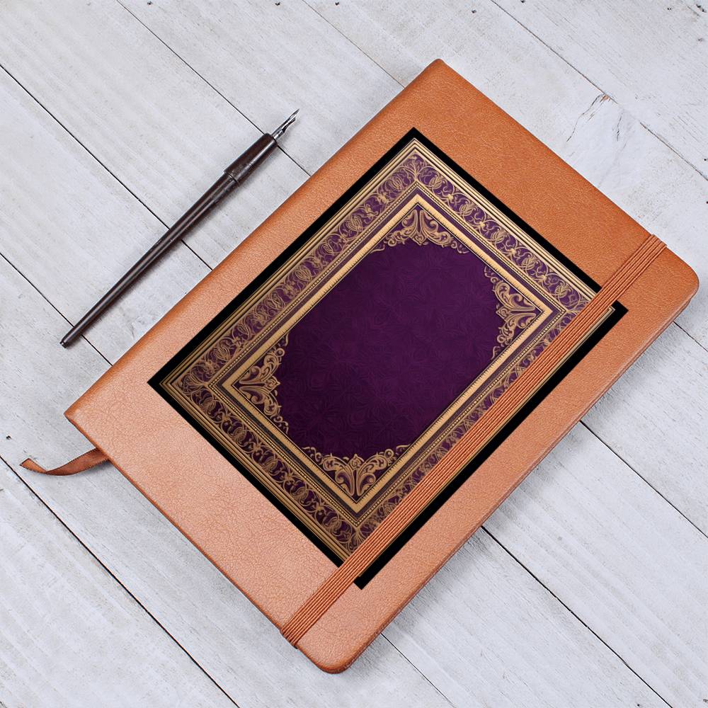Ornate Gold Cover 065 - Vegan Leather Journal