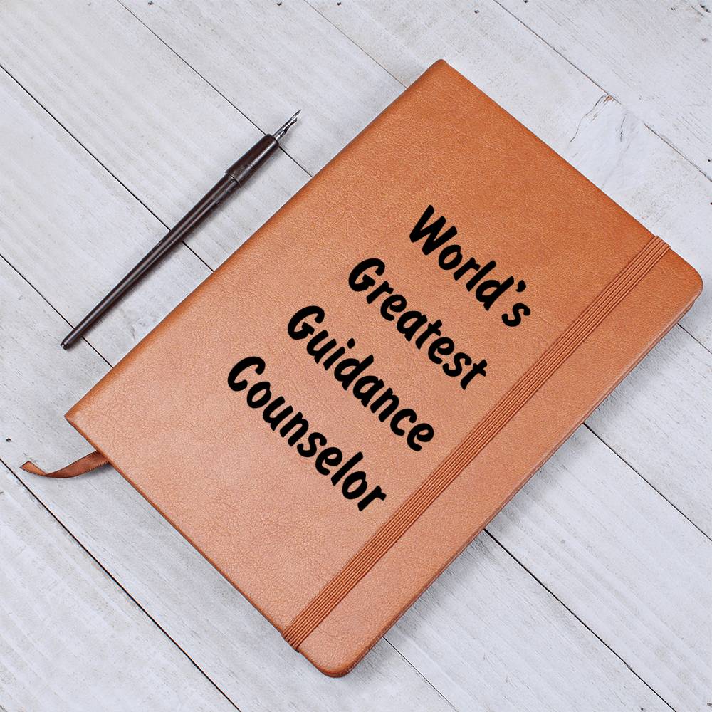 World's Greatest Guidance Counselor v1 - Vegan Leather Journal