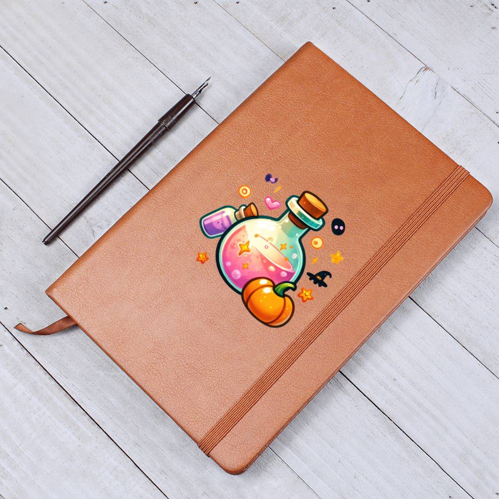 Cute Halloween Sticker 039 - Vegan Leather Journal