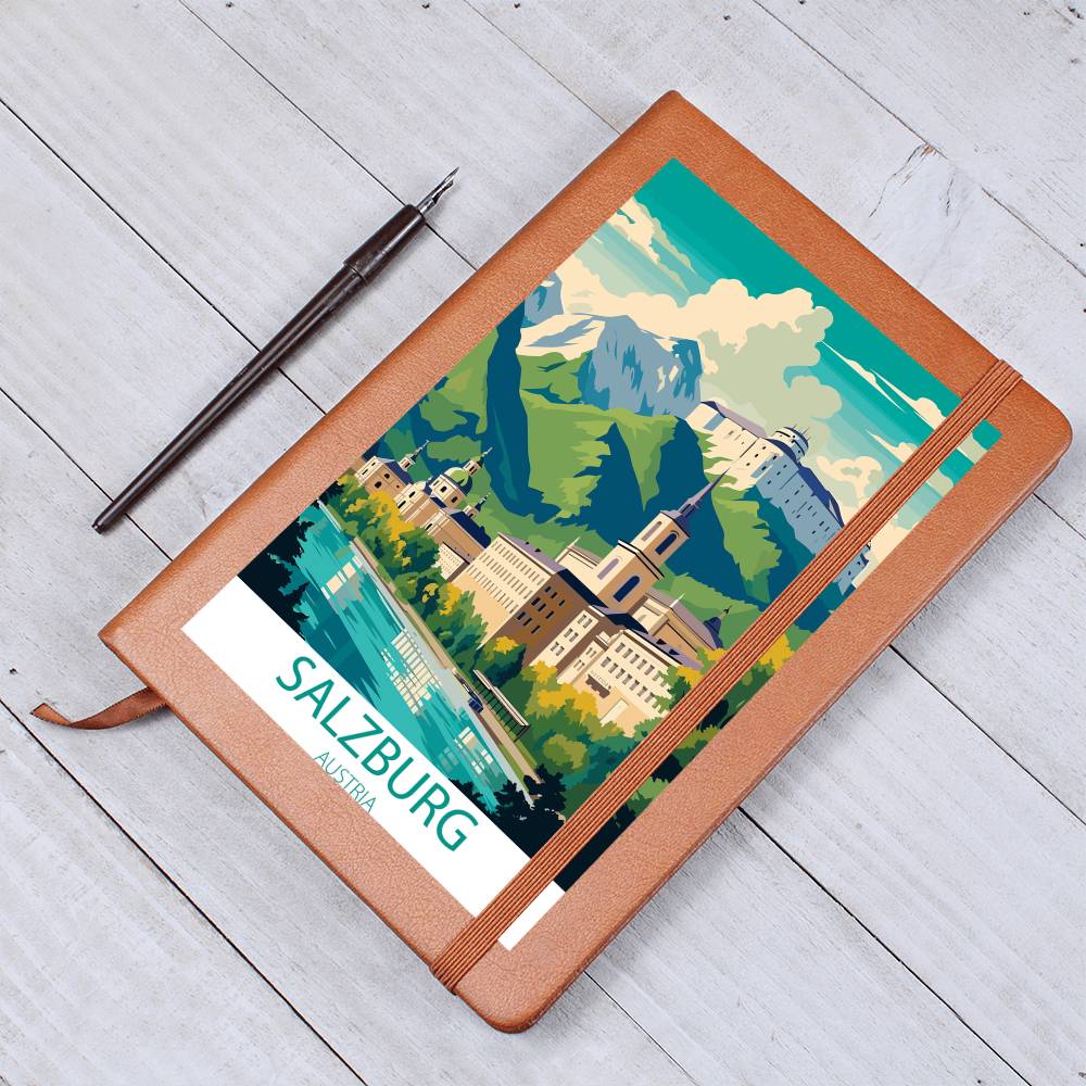 Famous Travel Destinations - Salzburg, Austria - Vegan Leather Journal
