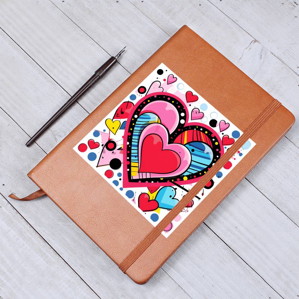 Valentine's Day Pop Art 23 - Vegan Leather Journal