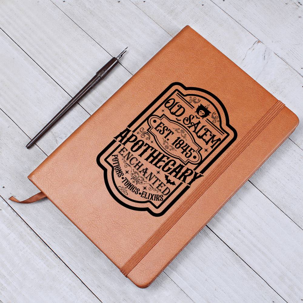 Vintage Halloween Signs 24 - Vegan Leather Journal