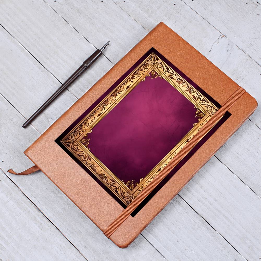 Ornate Gold Cover 030 - Vegan Leather Journal
