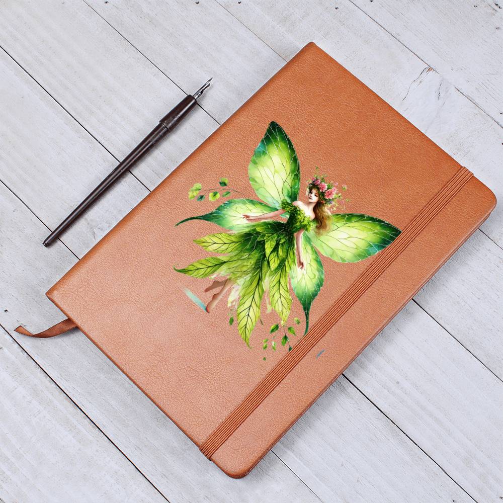 Magical Nature Forest Fairy 22 - Vegan Leather Journal
