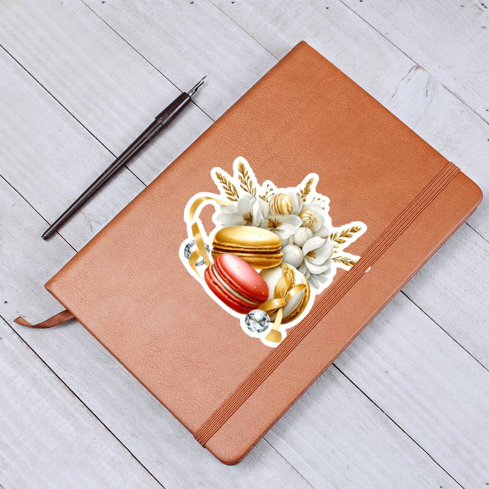 Luxury Wedding Decor Sticker 060 - Vegan Leather Journal