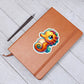 Cute Seahorse sticker 145 - Vegan Leather Journal
