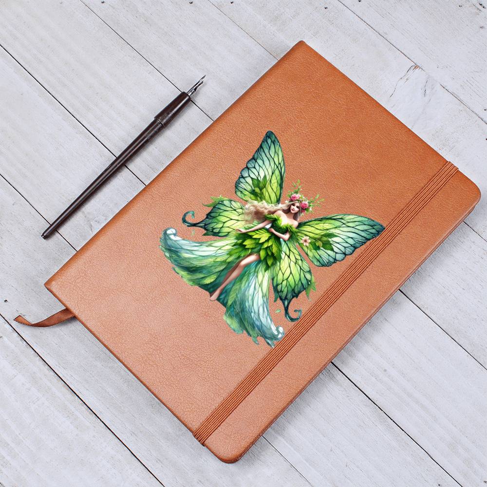 Magical Nature Forest Fairy 17 - Vegan Leather Journal