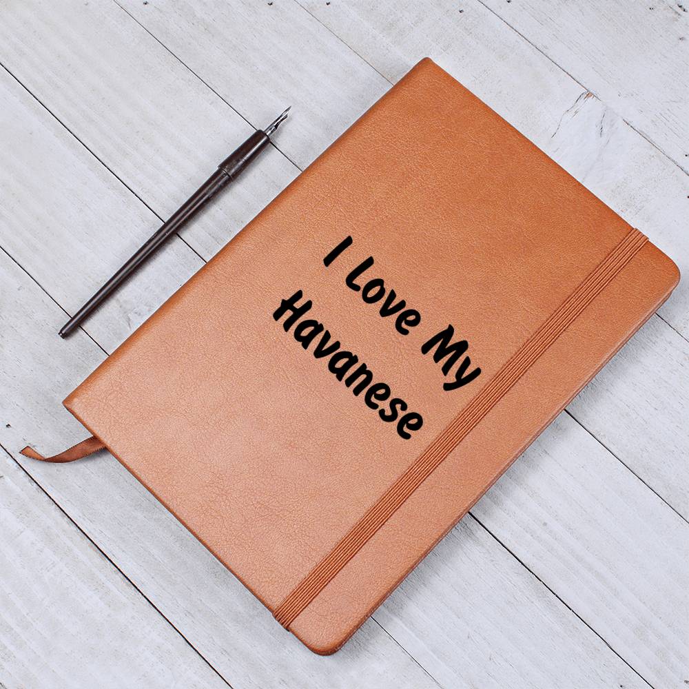 Love My Havanese v4 - Vegan Leather Journal