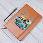 Cute Sea Turtle 001 - Vegan Leather Journal