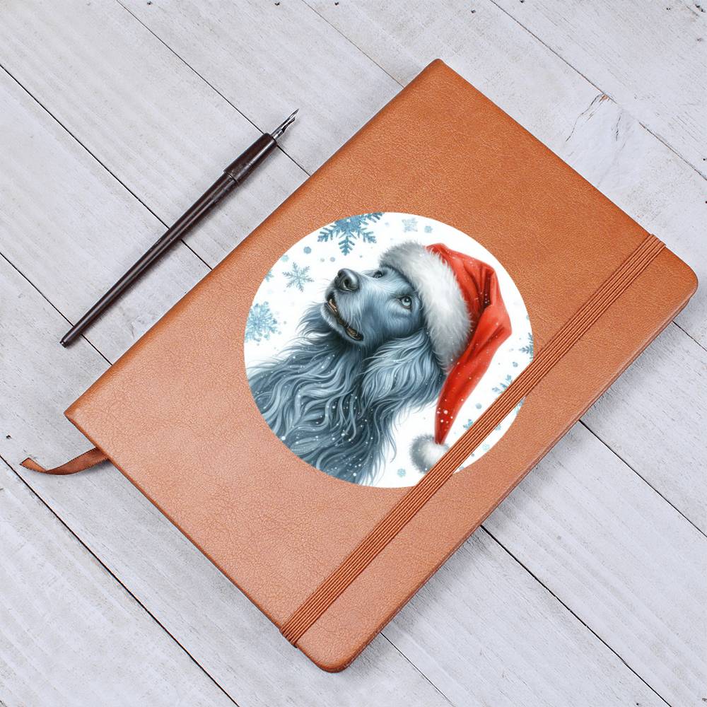 Christmas Dog - Blue Lacy - Vegan Leather Journal